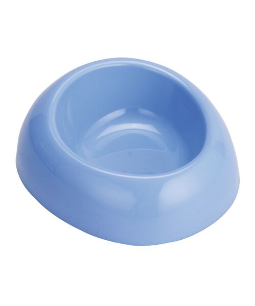 Miska owalna dla psa kota plastikowa 0,4 l niebieska