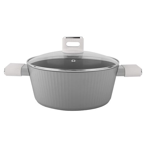 Garnek aluminiowy Serrano z pokrywką 20 cm 2,1 l
