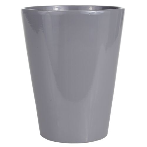 Osłonka storczyk calypso ceramiczna 13 cm jasny grafit CERMAX