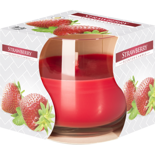 Świeca zapachowa w szkle SN71 truskawka Bispol