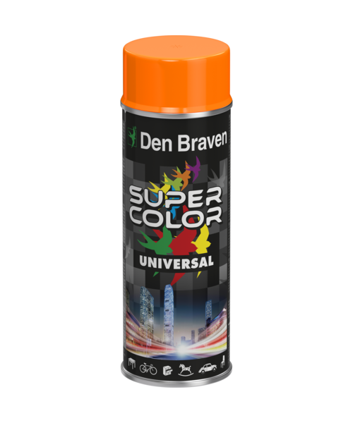 Lakier w aerozolu uniwersalny 400 ml pomarańczowy