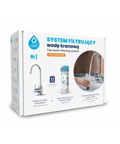 System filtrujący podzlewowy z małą wylewką Flow comfort Dafi