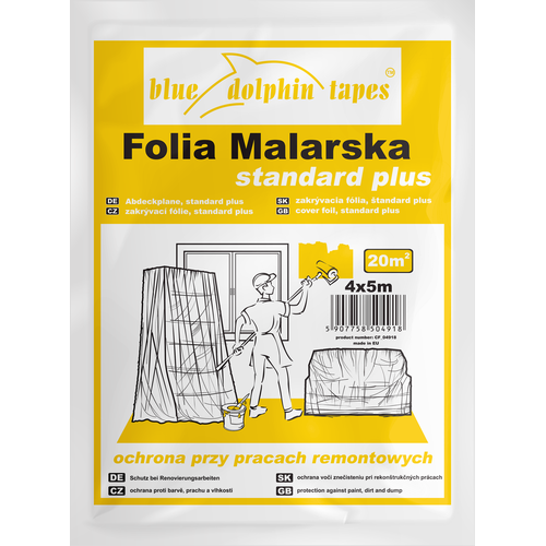 Folia STANDARD PLUS 4 x 5 m Blue Dolphin