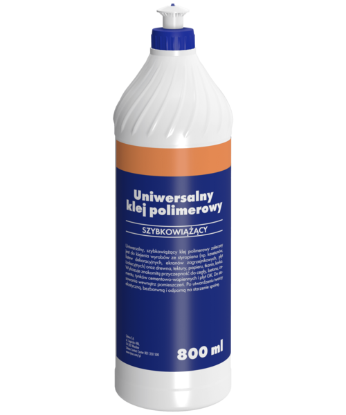 Klej uniwersalny polimerowy 800 ml bezbarwny