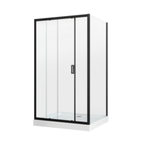 Kabina prysznicowa Doris Black 80 x 100 cm