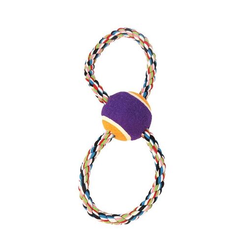 Zabawka 8-ka multikol + piłka tenis 28 cm Z699