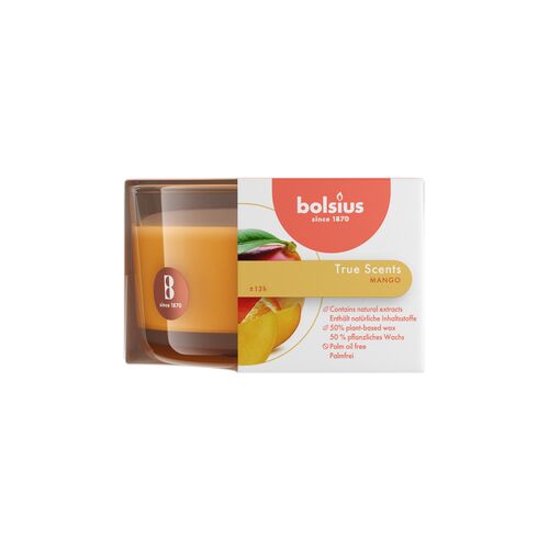 Świeca zapachowa w szkle 8,5 x 5,2 cm mango Bolsius