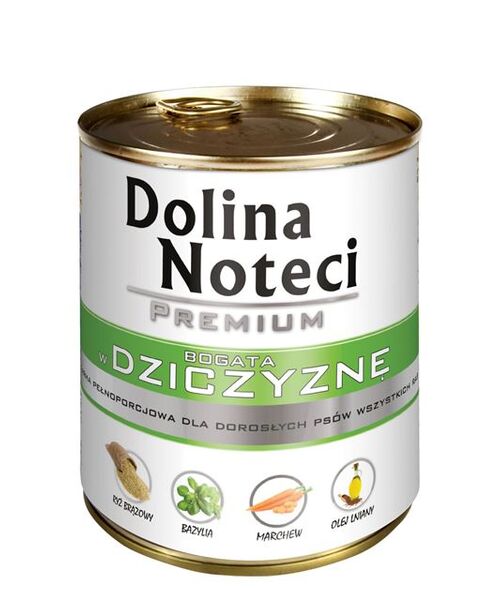 Karma dla psa mokra 800 g dziczyzna Dolina Noteci