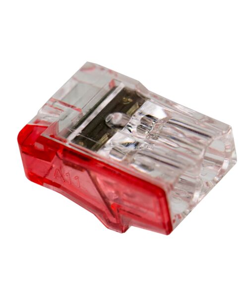 Złączka samozaciskowa 2-krotna bezgwintowa 2,5 mm² 5 sztuk Duwi
