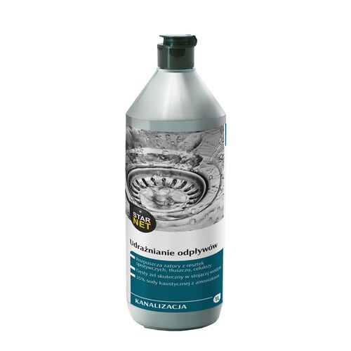 Żel do udrażnianie odpływów, kanalizacja 1 l Starnet