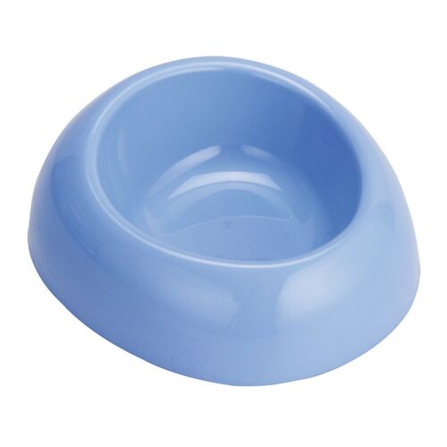 Miska owalna dla psa kota plastikowa 0,4 l niebieska