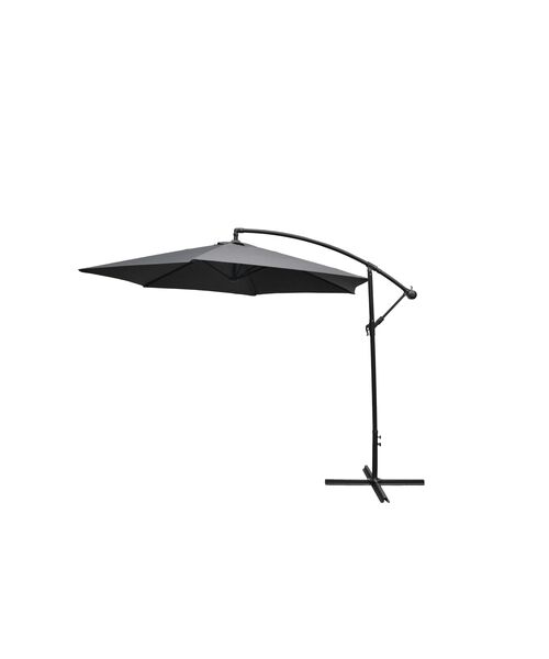 Parasol ogrodowy boczny Banana szary 3 m