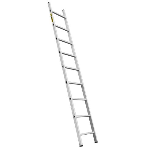 Drabina przystawna aluminiowa 9 stopniowa BASIC tłoczona 150 kg DRABEST