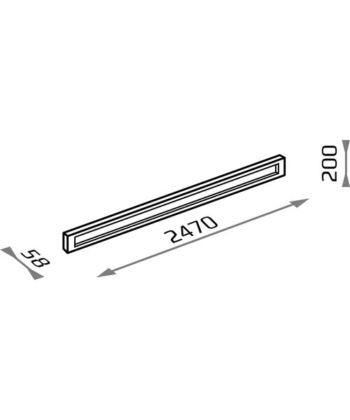 Podmurówka profilowana DOX 20/247 247 x 20 x 5,8 szary