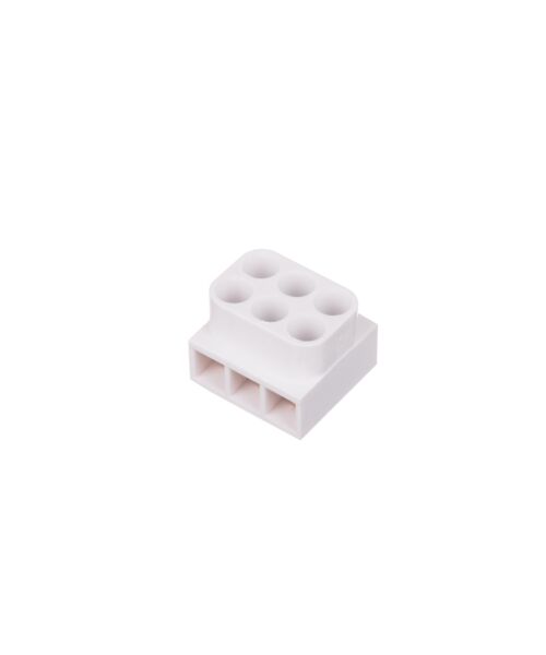 Listwa zaciskowa 3-krotna gwintowa termoutwardzalna biała 2,5 mm² Duwi