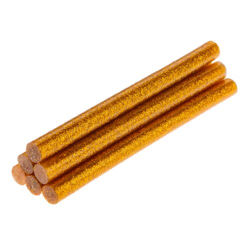Wkład klejowy 11 mm, brokatowy złoty, 6 sztuk TOPEX