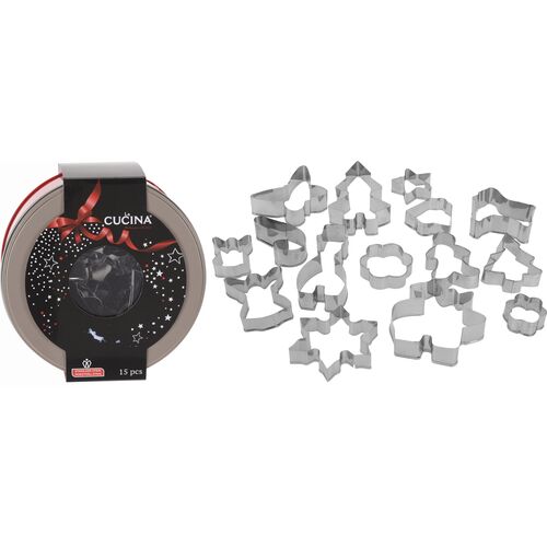 Wykrawaczki do ciasteczek i pierniczków 15 sztuk 8 x 17 cm
