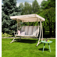 Huśtawka kremowa pasy