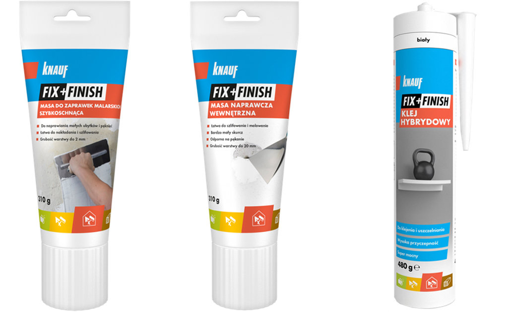 Produkty do naprawy ubytków w ścianach