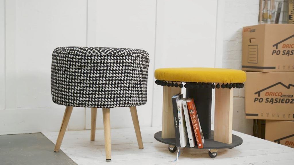 Pufa ze szpuli po kablach instrukcja wykonania