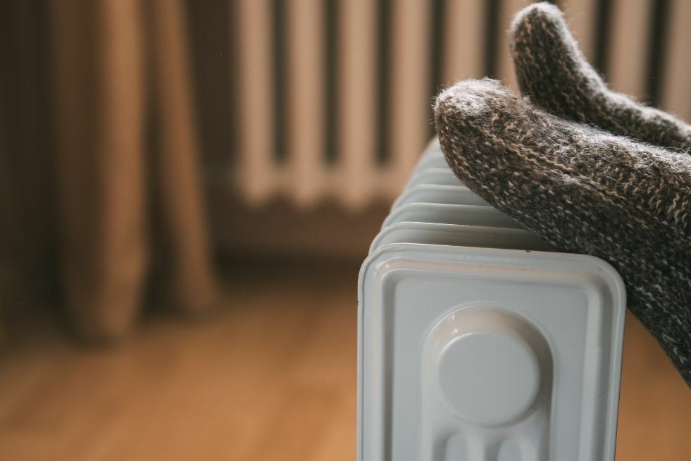 dogrzewanie zimnego pokoju zimą