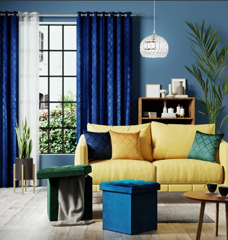 puf welwetowy aranżacja