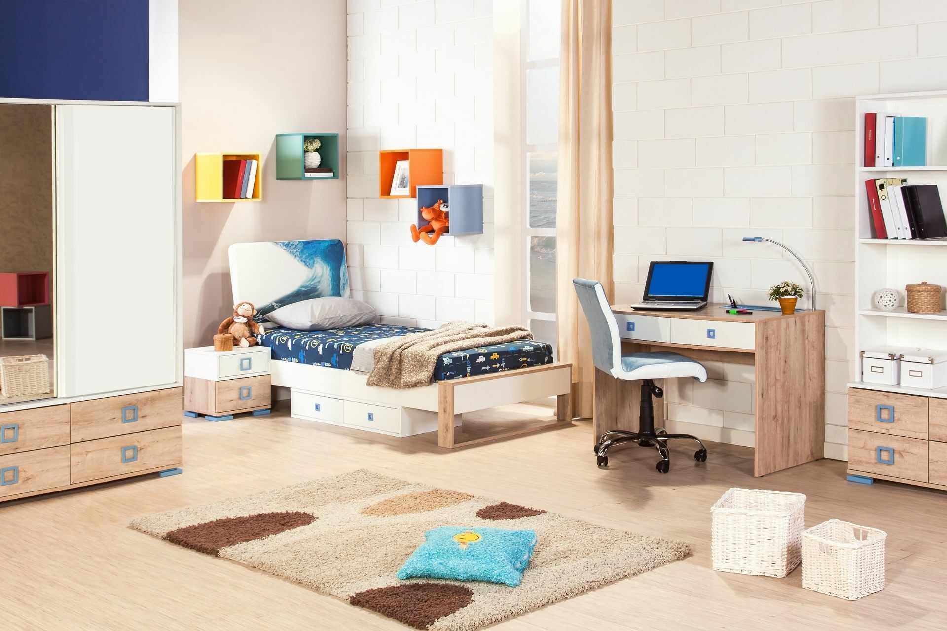 pojemniki do przechowywania zabawek w pokoju dziecięcym