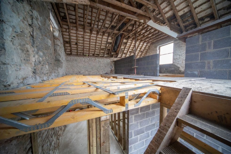 podłoga na lewarach