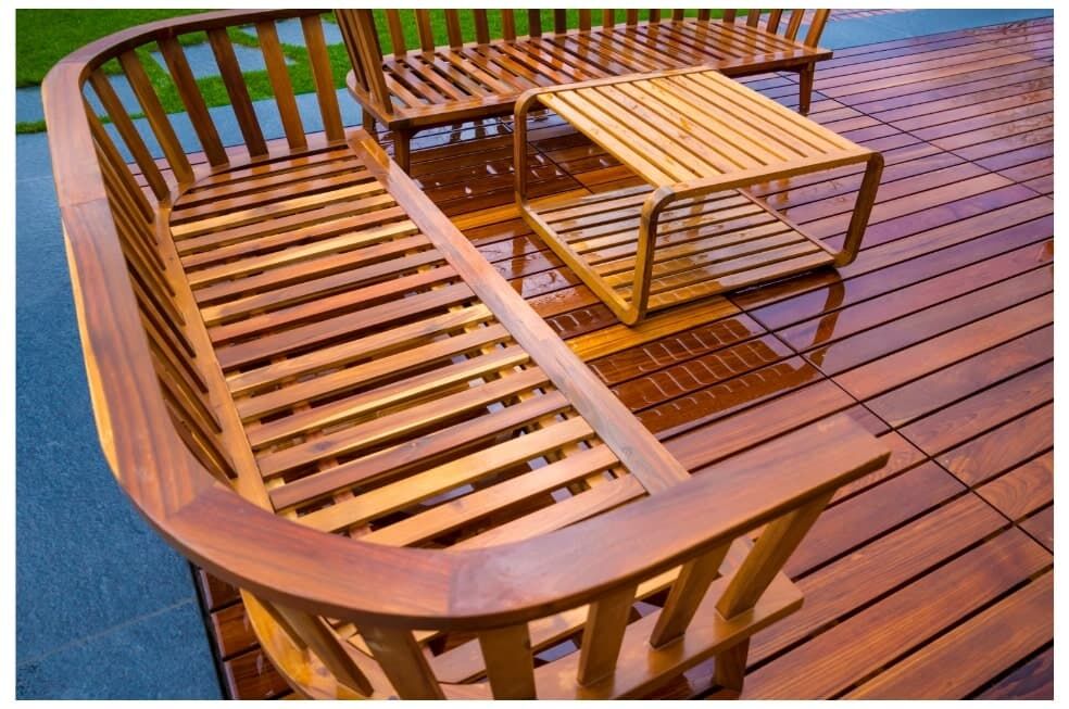 nowoczesne meble do ogrodu z wysokiej jakości drewna