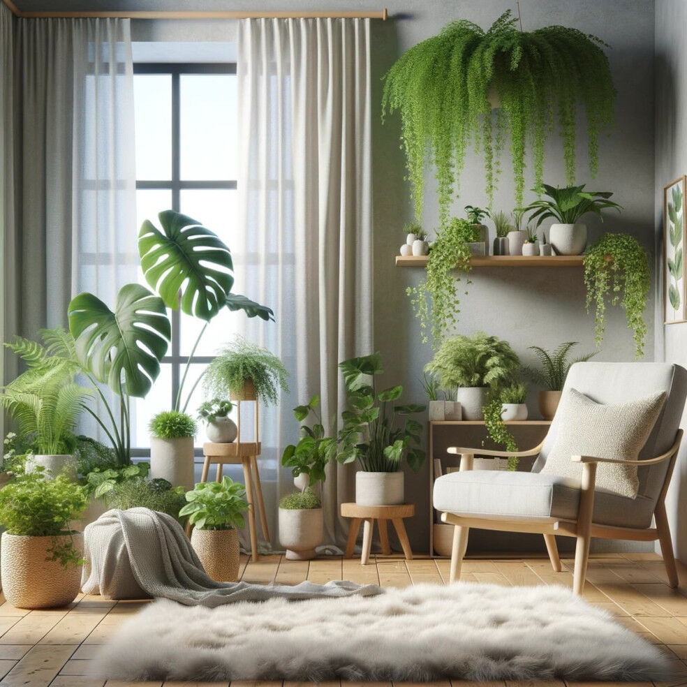 kwiaty doniczkowe w domu