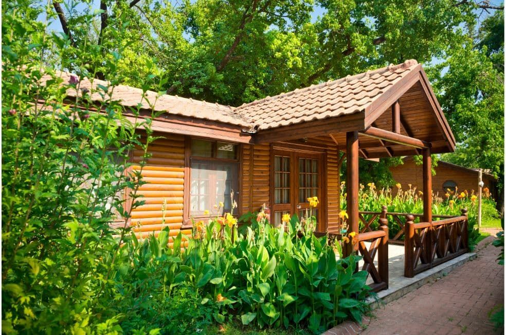 drewniany domek letniskowy