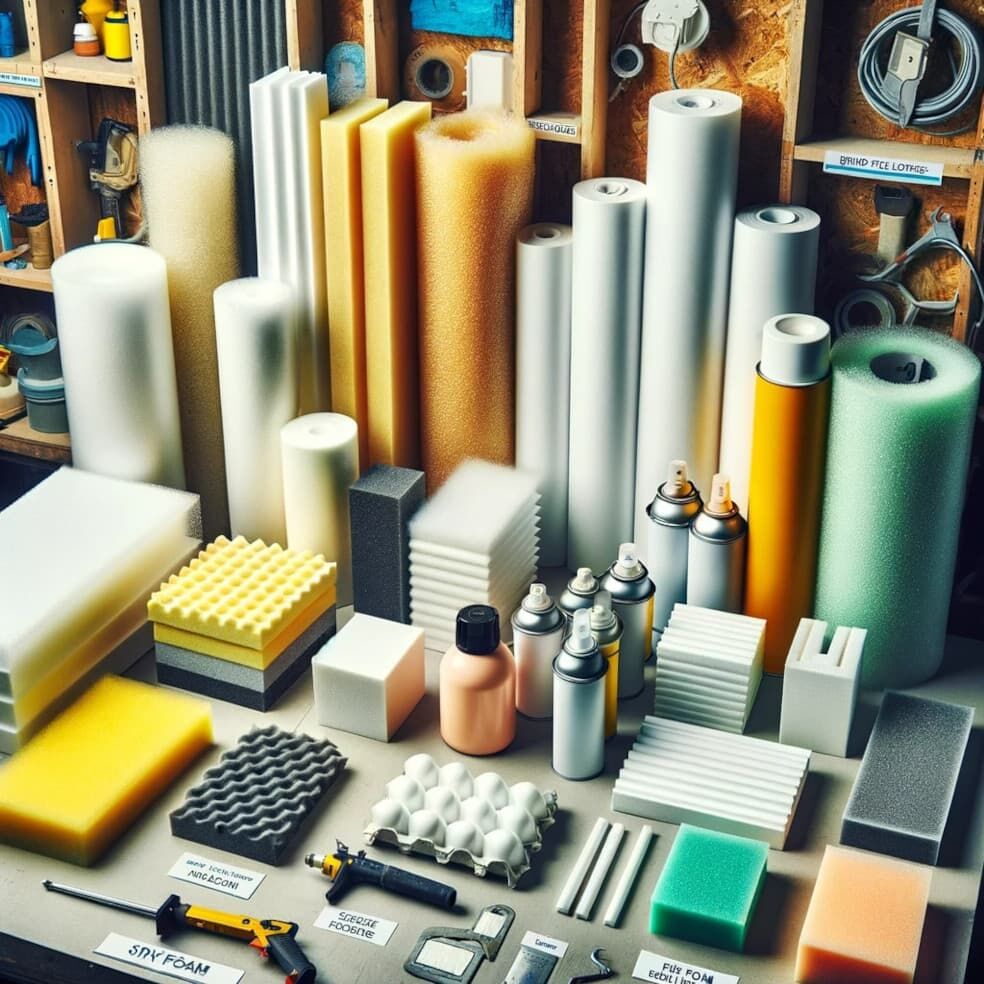 Różne rodzaje pianek do izolacji