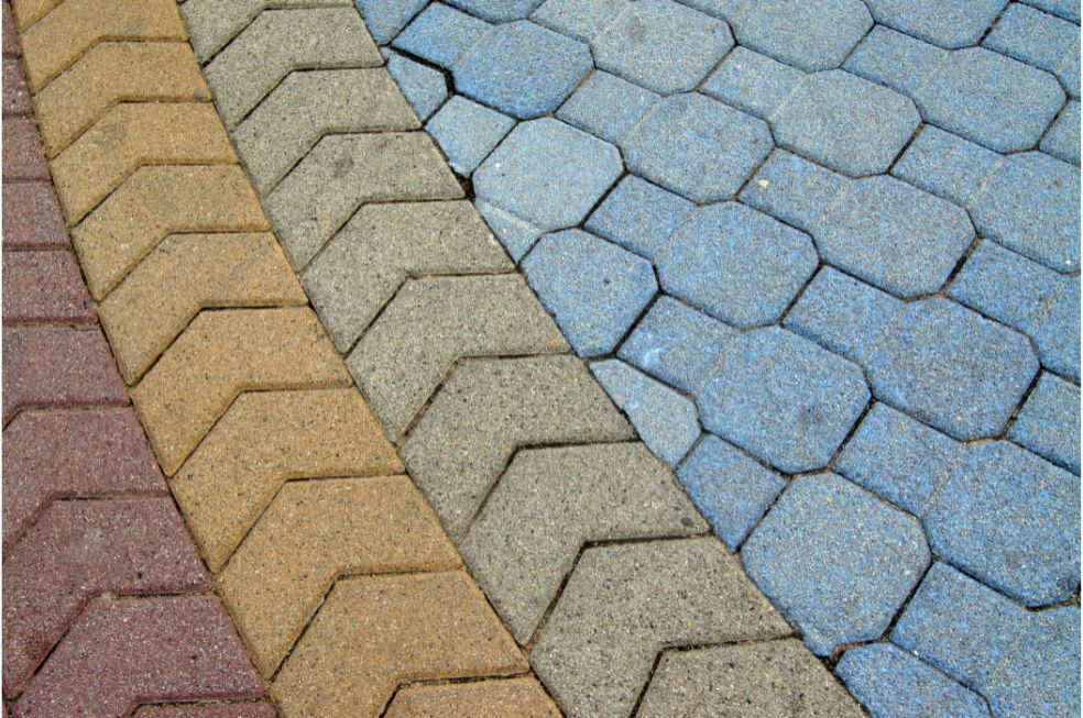 Kolorowa kostka betonowa