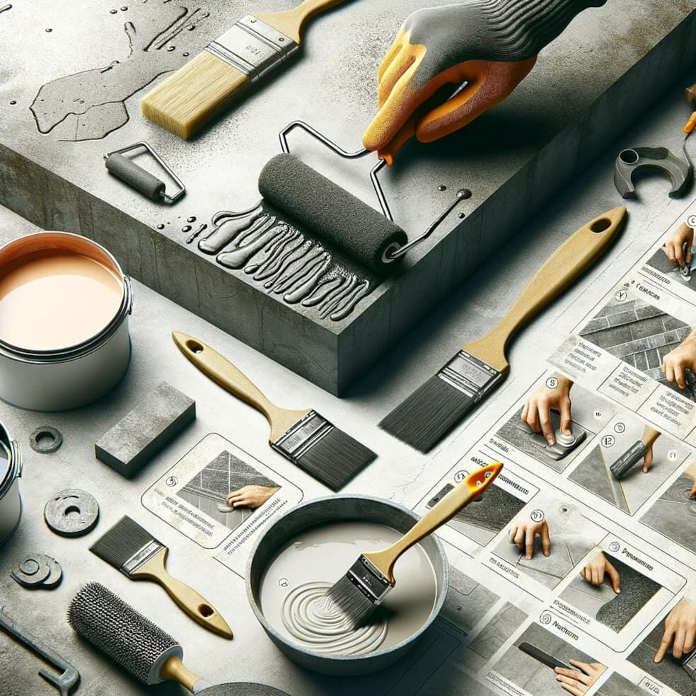 Zastosowanie barwników do betonu