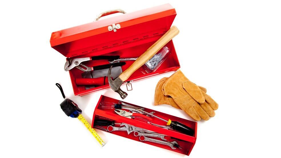 skrzynka z narzędziami dla majsterkowicza