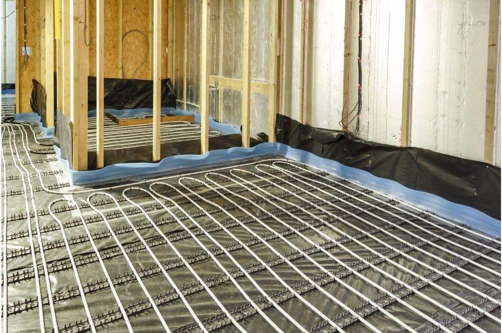 konstrukcja ogrzewania podłogowego