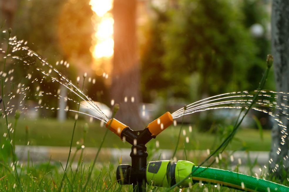 system nawadniający w ogrodzie