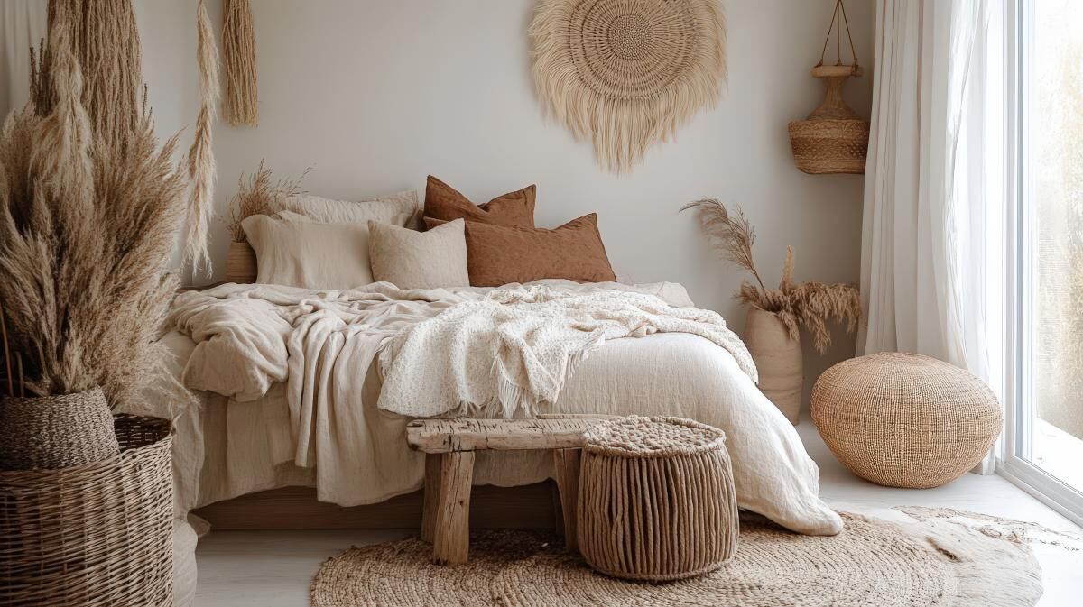 Sypialnia boho jak urządzić