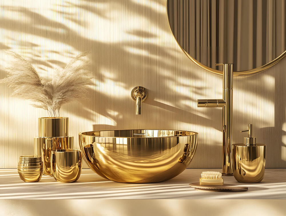 styl glamour w łazience