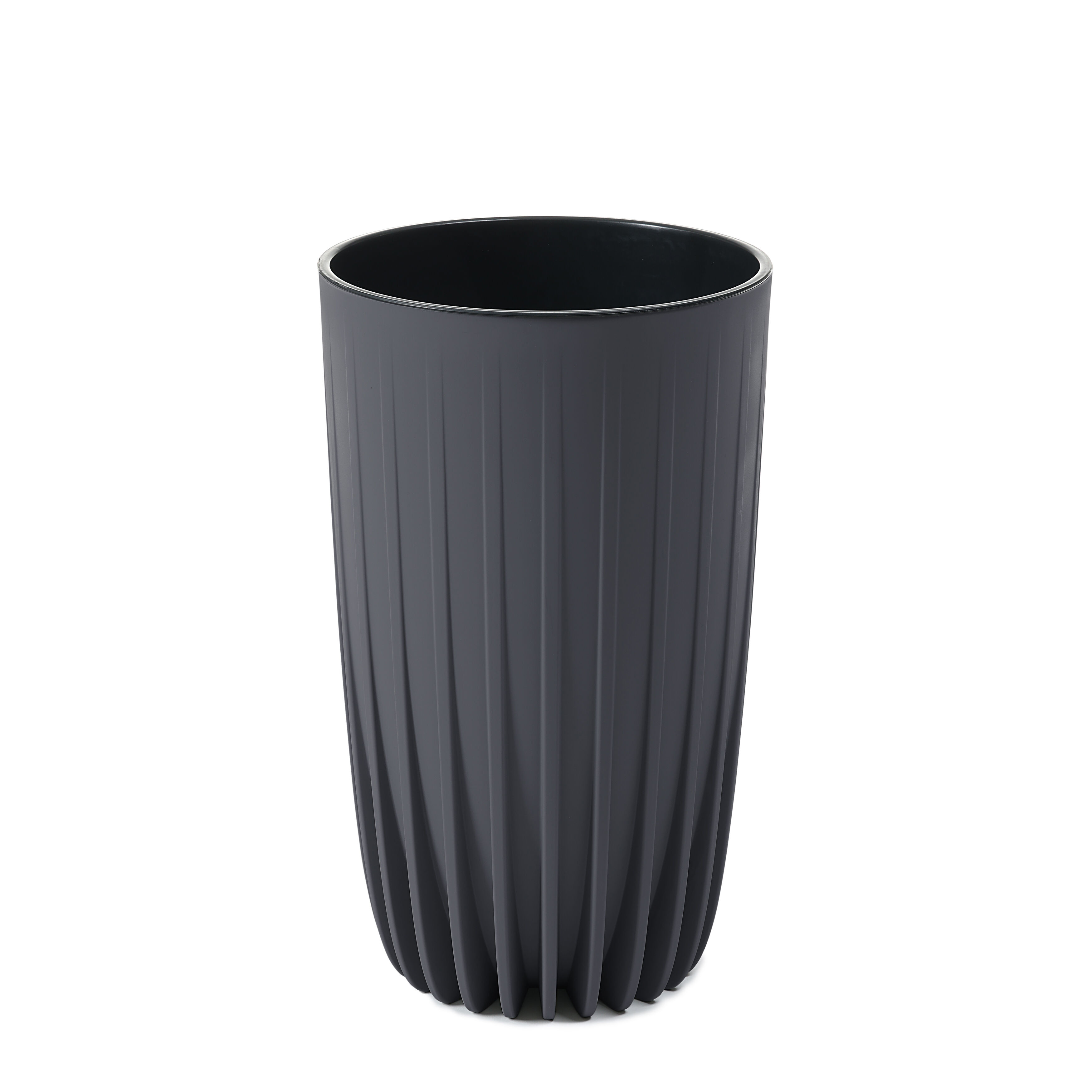 Donica MIRA wysoka ECO recycled 30 cm antracytowa