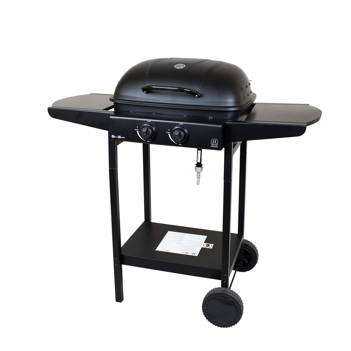 Grill gazowy 2 palnikowy 48 x 35 cm Floraland miniaturka