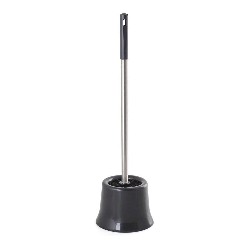 Szczotka do WC z metalową rączką 14,3 x 51 cm czarny