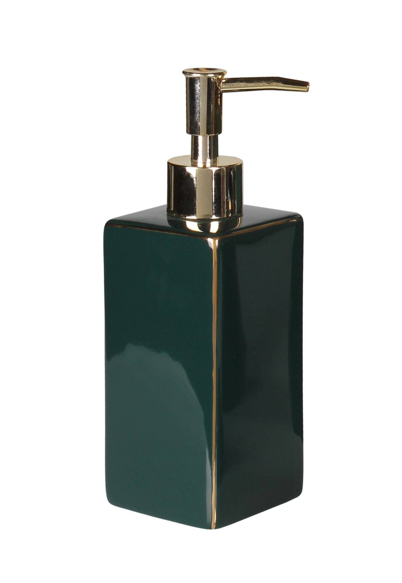 Dozownik Eryn 6,5 x 19 cm zielono-złoty
