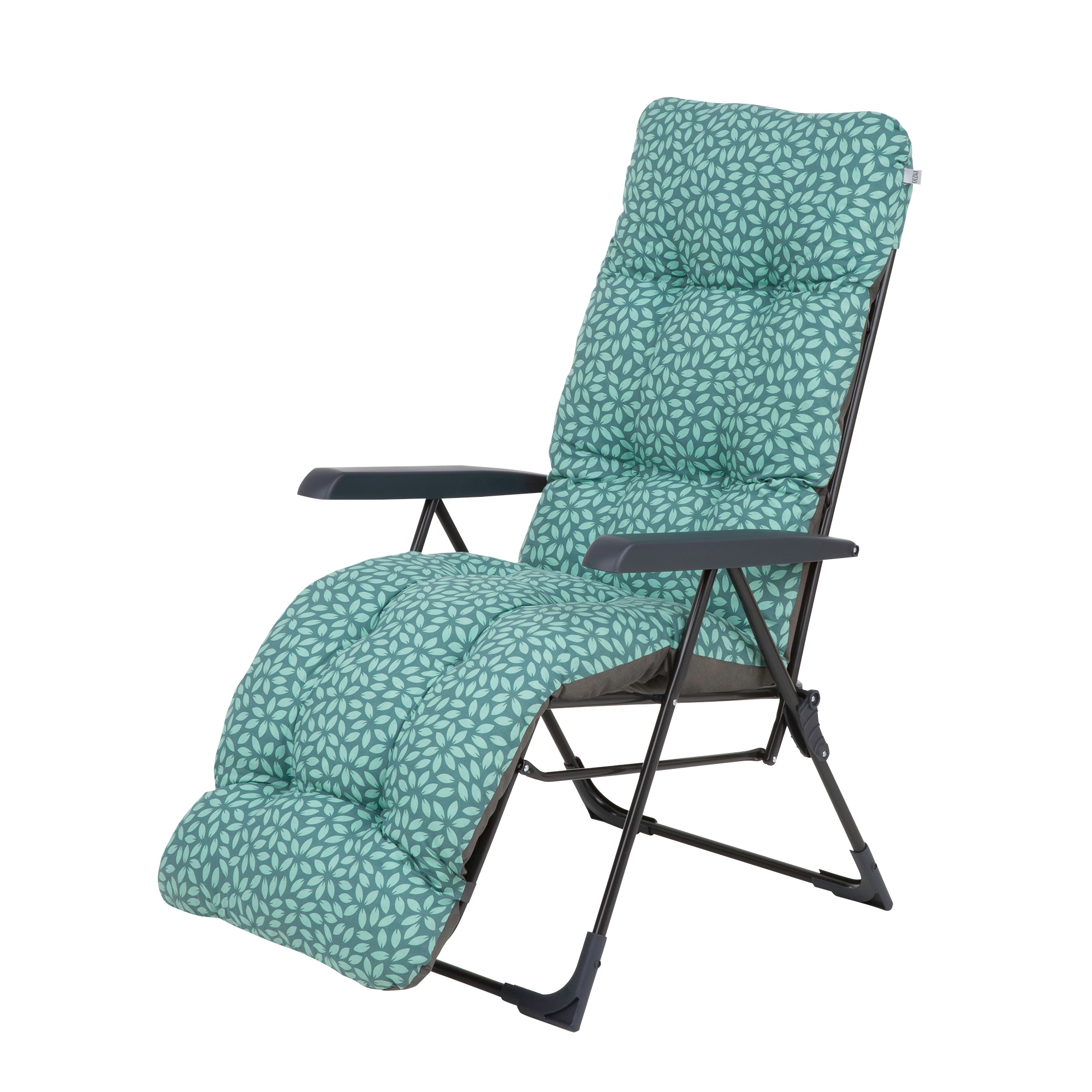 Fotel ogrodowy składany Floryda K4 59 x 81 x 104 cm turkusowy