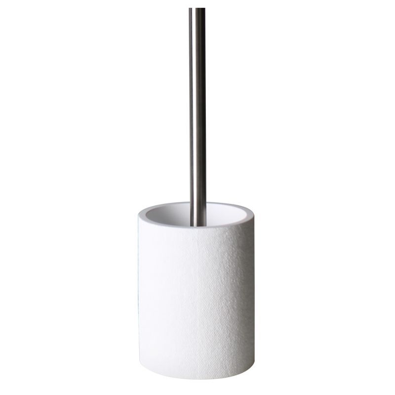 Szczotka do WC Raw 9,5 x 13 x 37,5 cm biało-srebrny