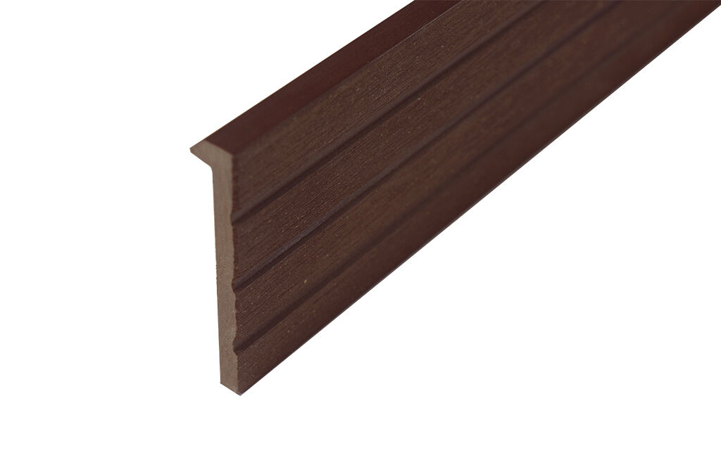 Listwa wykończeniowa L WPC ciemny brąz 2200 x 70 x 18 mm