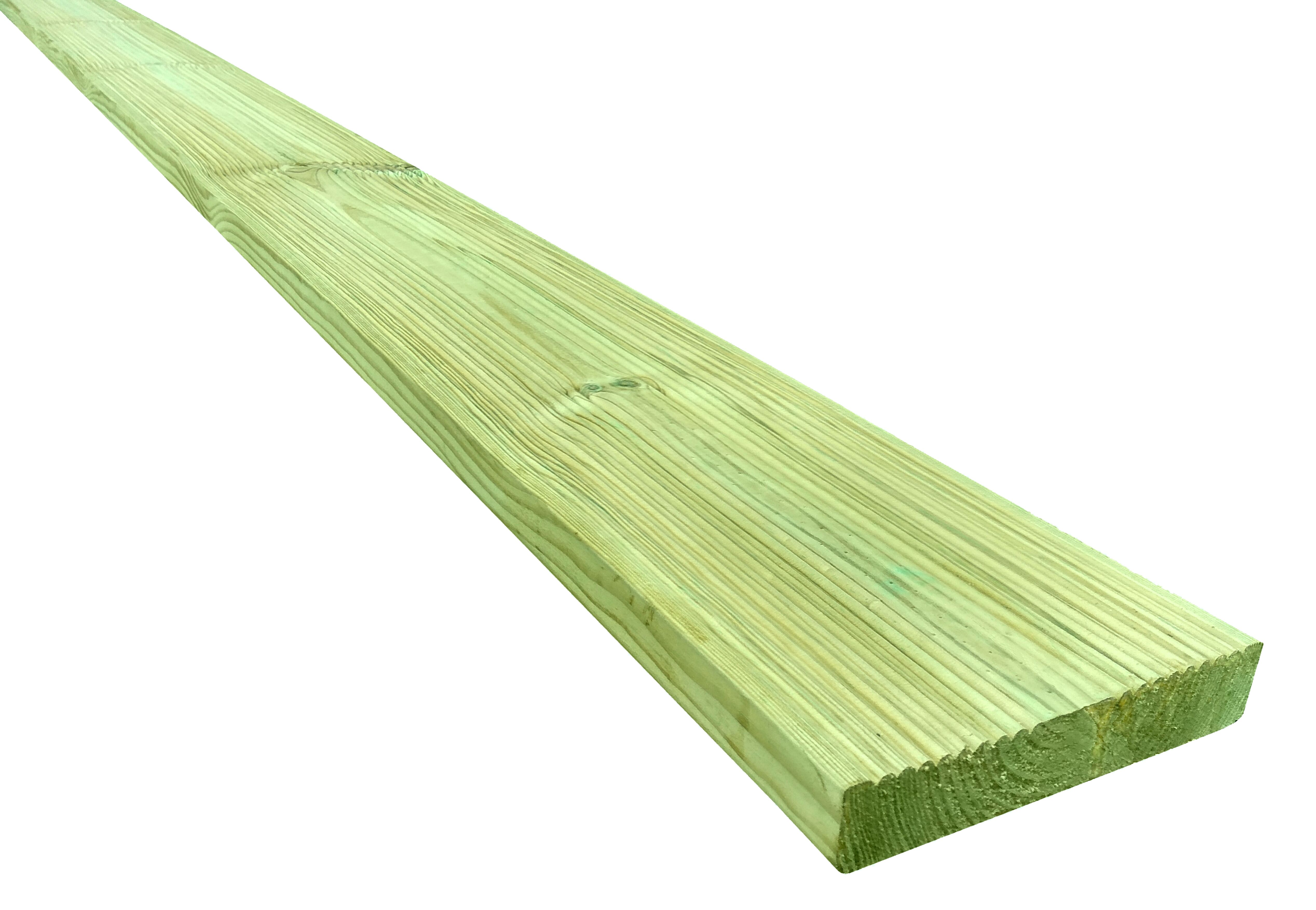 Deska tarasowa sosnowa suszona ryflowana zielona 240 cm