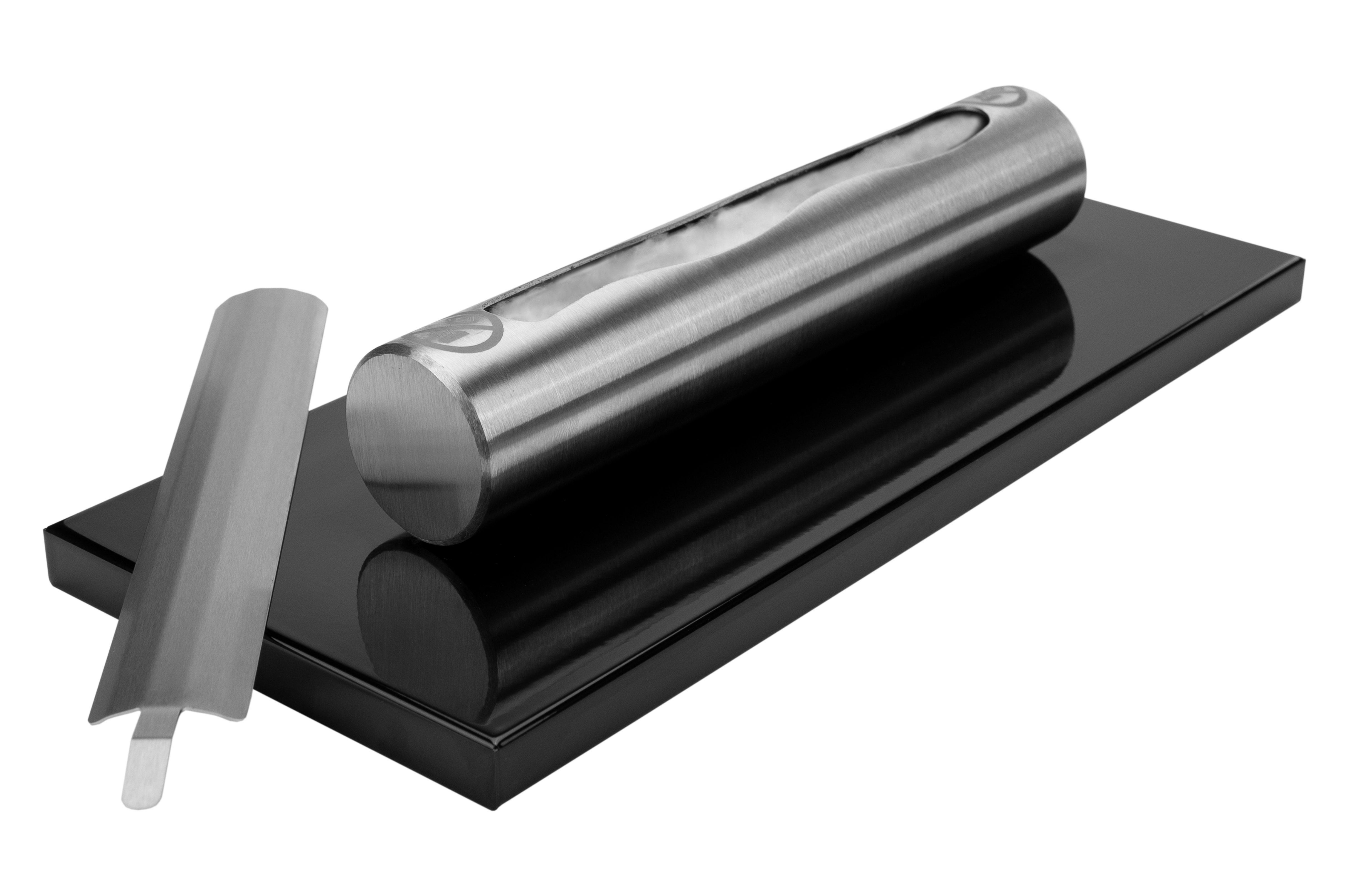 Biokominek Stainless czarny połysk