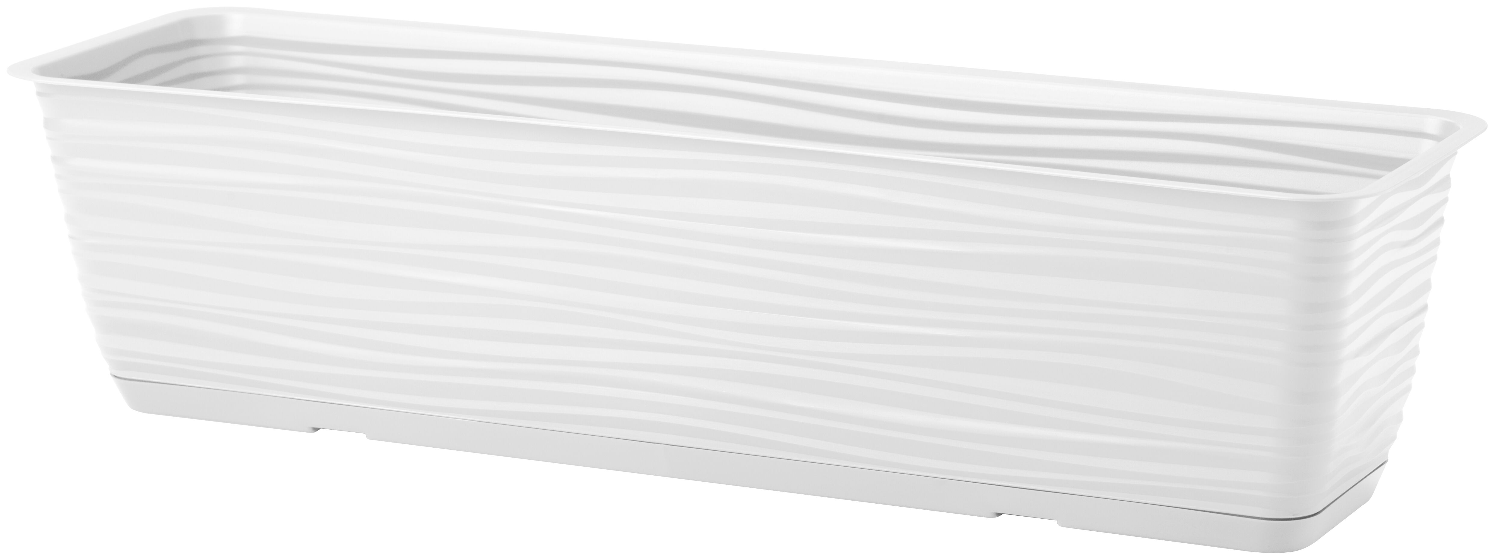 Skrzynka balkonowa z podstawką Sahara 49 x 17 x 14,5 cm biały