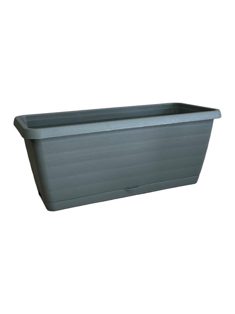 Skrzynka balkonowa Toledo 80 cm z podstawkiem szary